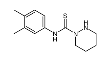 N-(3,4-dimethylphenyl)diazinane-1-carbothioamide结构式