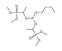 butyl bis(1-dimethoxyphosphorylethyl) phosphite结构式