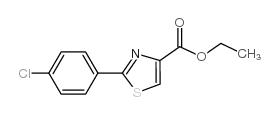2-(4-Chloro-phenyl)-thiazole-4-carboxylic acid ethyl ester structure