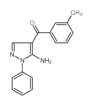 (5-amino-1-phenyl-1h-pyrazol-4-yl)(m-tolyl)methanone Structure