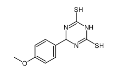 6-(4-methoxyphenyl)-1,3,5-triazinane-2,4-dithione结构式