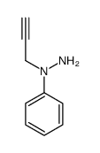 1-phenyl-1-prop-2-ynylhydrazine Structure