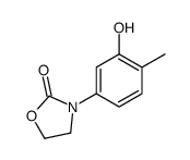 3-(3-hydroxy-4-methylphenyl)-1,3-oxazolidin-2-one结构式
