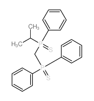 Phosphine sulfide,[(diphenylphosphinothioyl)methyl](1-methylethyl)phenyl- structure