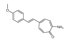 2-amino-5-[2-(4-methoxyphenyl)ethenyl]cyclohepta-2,4,6-trien-1-one结构式