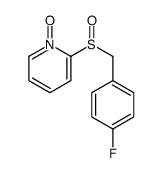 2-[(4-fluorophenyl)methylsulfinyl]-1-oxidopyridin-1-ium Structure