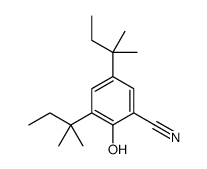 2-hydroxy-3,5-bis(2-methylbutan-2-yl)benzonitrile结构式