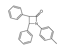 (3S,4S)-1-(4-methylphenyl)-3,4-diphenylazetidin-2-one结构式