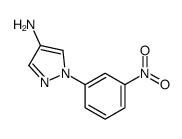 1-(3-nitrophenyl)pyrazol-4-amine结构式