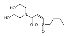 3-butylsulfonyl-N,N-bis(2-hydroxyethyl)prop-2-enamide结构式