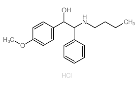 2-butylamino-1-(4-methoxyphenyl)-2-phenyl-ethanol结构式