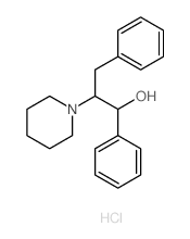 1-Piperidineethanol, a-phenyl-b-(phenylmethyl)-, hydrochloride(1:1)结构式