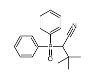 2-diphenylphosphoryl-3,3-dimethylbutanenitrile结构式