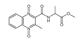 2-[(3-Methyl-1,4-dioxy-quinoxaline-2-carbonyl)-amino]-propionic acid methyl ester结构式