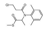 2-[(3-Chloro-propionyl)-(2,6-dimethyl-phenyl)-amino]-thiopropionic acid S-methyl ester Structure