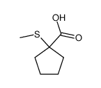 Cyclopentanecarboxylic acid, 1-(methylthio)- (9CI)结构式