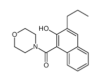 (2-hydroxy-3-propylnaphthalen-1-yl)-morpholin-4-ylmethanone结构式