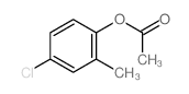 o-Cresol, 4-chloro-, acetate structure
