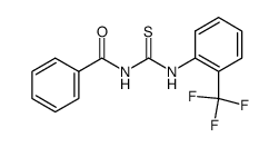 1-benzoyl-3-(2-triflouromethylphenyl)thiourea Structure