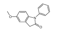 5-methoxy-1-phenyl-1,3-dihydro-indol-2-one结构式