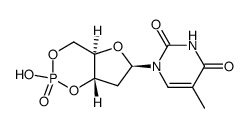 [(2R,5R)-5-(5-methyl-2,4-dioxo-pyrimidin-1-yl)-2,5-dihydrofuran-2-yl]methox结构式