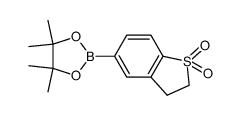2-(1,1-dioxo-2,3-dihydro-1H-benzo[b]thiophen-5-yl)-4,4,5,5-tetramethyl-[1,3,2]dioxaborolane Structure