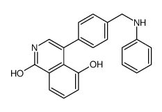 4-[4-(anilinomethyl)phenyl]-5-hydroxy-2H-isoquinolin-1-one结构式