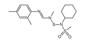 N-[[[N-2,4-xylylformimidoyl]methylamino]thio]-N-cyclohexylmethanesulfonamide结构式