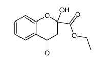 ethyl 2-hydroxy-4-oxochroman-2-carboxylate Structure