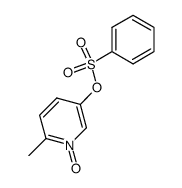 5-benzenesulfonyloxy-2-methylpyridine N-oxide Structure