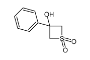 3-Hydroxy-3-phenylthietane 1,1-dioxide structure