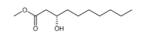 (S)-methyl 3-hydroxydecanoate结构式