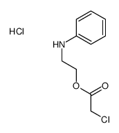 2-anilinoethyl 2-chloroacetate,hydrochloride结构式