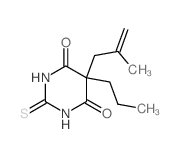 5-(2-methylprop-2-enyl)-5-propyl-2-sulfanylidene-1,3-diazinane-4,6-dione结构式