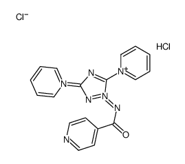 N-[3,5-di(pyridin-1-ium-1-yl)-1,2,4-triazol-1-yl]pyridine-4-carboxamide,dichloride Structure