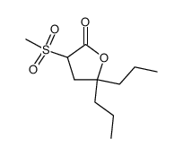 4,5-Dihydro-3-(methylsulfonyl)-5,5-dipropylfuran-2(3H)-one结构式