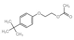2-(4-tert-butylphenoxy)ethyl acetate结构式