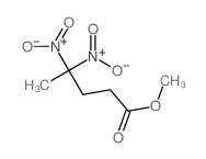 Pentanoic acid, 4,4-dinitro-, methyl ester Structure