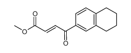 (E)-4-Oxo-4-(5,6,7,8-tetrahydro-naphthalen-2-yl)-but-2-enoic acid methyl ester结构式