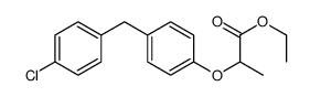 ethyl 2-[4-[(4-chlorophenyl)methyl]phenoxy]propanoate Structure