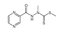 N-methyl-N'-(pyrazine-2-carbonyl)-hydrazinecarbodithioic acid methyl ester Structure