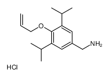 [3,5-di(propan-2-yl)-4-prop-2-enoxyphenyl]methylazanium,chloride Structure