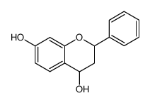 3,4-Dihydro-2-phenyl-2H-1-benzopyran-4,7-diol structure