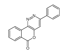 3-phenyl-6H-[2]benzopyrano[4,3-c]pyridazin-6-one结构式