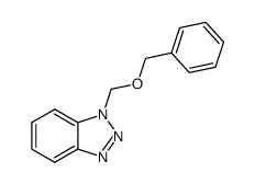 1-benzyloxymethyl-1H-benzotriazole结构式
