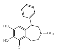 6-chloro-3-methyl-1-phenyl-7,8-dihydroxy-2,3,4,5-tetrahydro-1H-3-benzazepine Structure