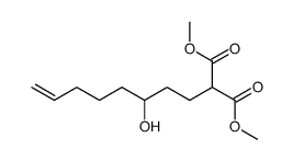 dimethyl (3-hydroxy-7-octenyl) malonate结构式