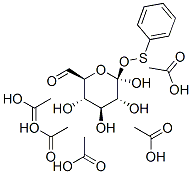 .beta.-D-gluco-Hexodialdo-1,5-pyranose, S-phenyl monothiohemiacetal, pentaacetate picture