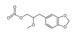 3-(benzo[d][1,3]dioxol-5-yl)-2-methoxypropyl nitrate Structure