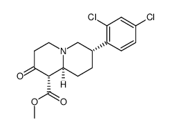 methyl (1S,7S,9aS)-7-(2,4-dichlorophenyl)-2-oxooctahydro-2H-quinolizine-1-carboxylate Structure